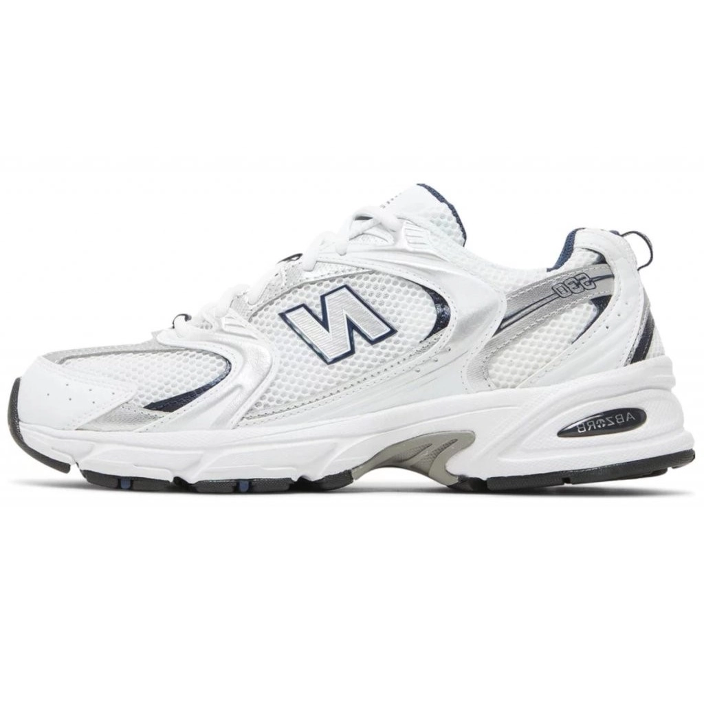 New Balance 530 White Silver Navy